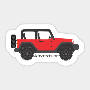 jeep adventure Sticker